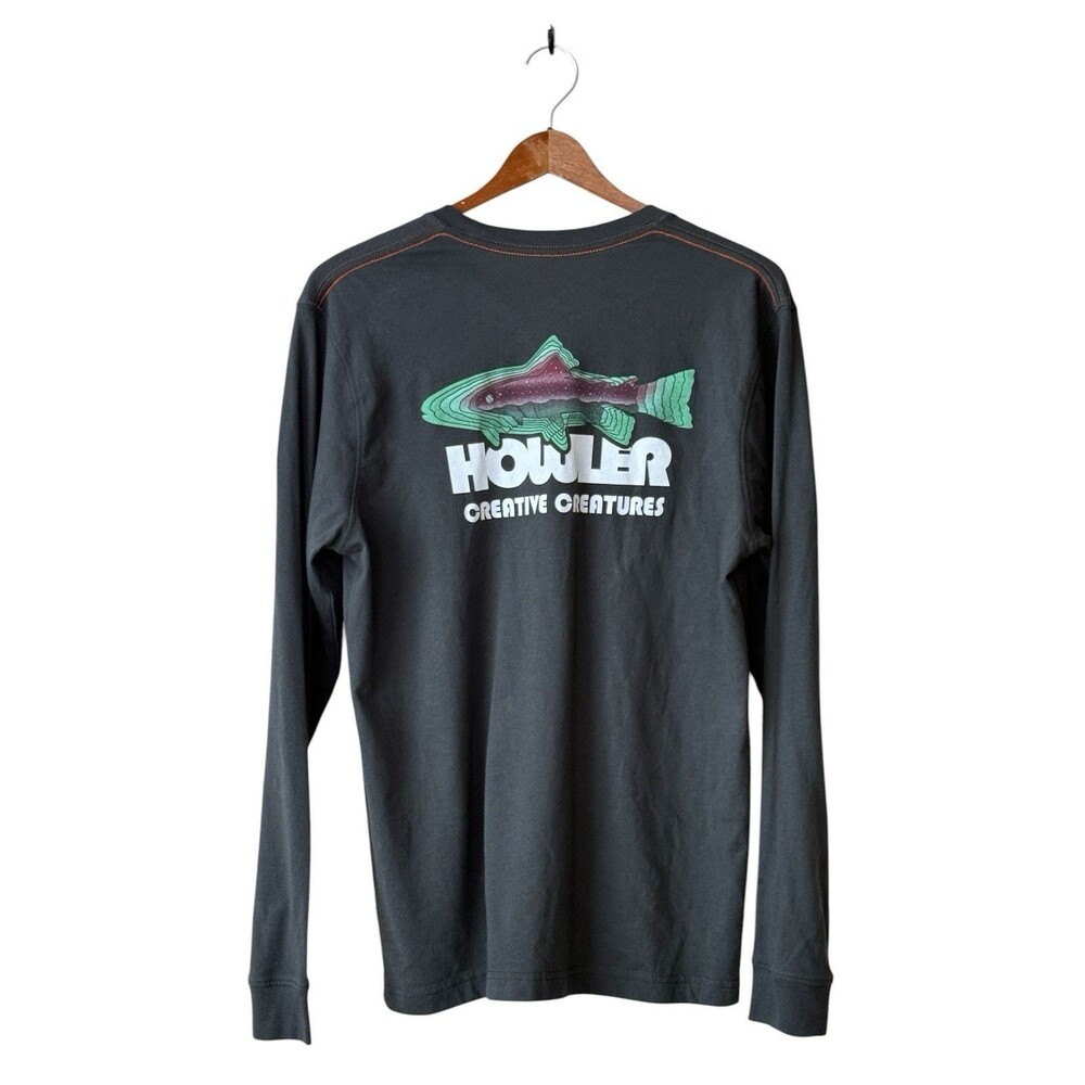 Howler Brothers Bros Trucha Long Sleeve T-Shirt Size Medium Creative Creatures
